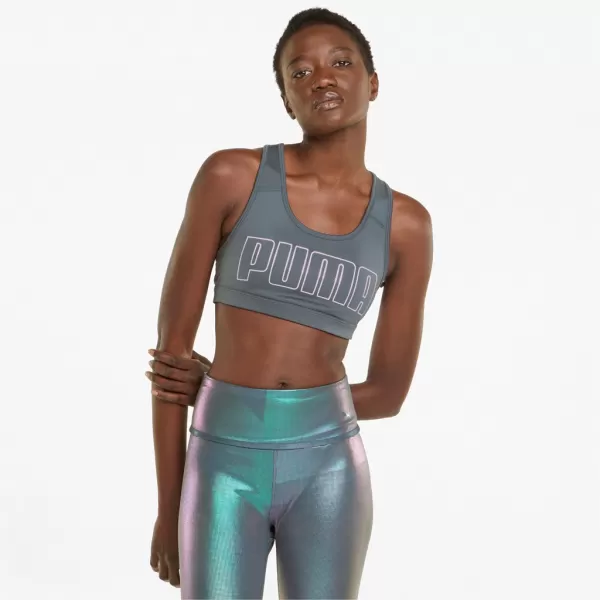  Ženski grudnjak PUMA MID IMPACT 4KEEPS GRAPHIC BRA PM 520306-42 SIVA 