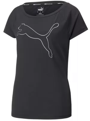 Ženska majica kratkih rukava PUMA TRAIN FAV JERSEY CAT TEE 522420-01 CRNA