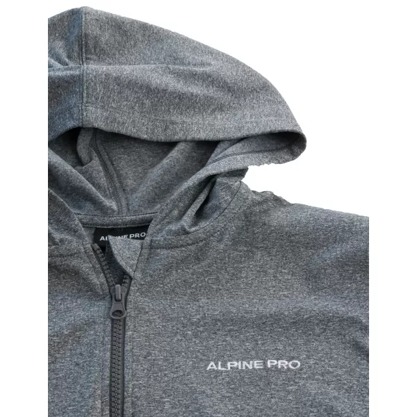  Ženska majica ALPINE PRO AHERTA LSWX336 SVIJETLO SIVE BOJE 
