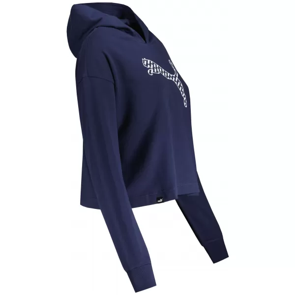  Ženski sweatshirt PUMA POWER SUMMER GRAPHIC HOODIE TR 848402-06 PLAVA 