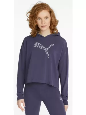Ženski sweatshirt PUMA POWER SUMMER GRAPHIC HOODIE TR 848402-06 PLAVA