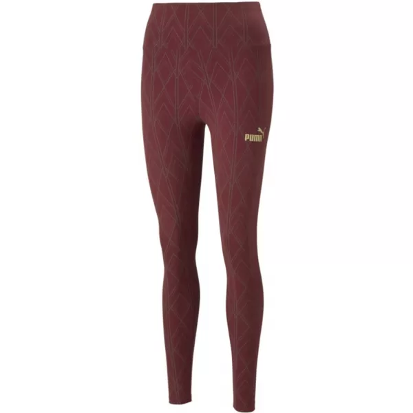  Ženske tajice PUMA POWER DECO GLAM TIGHTS 671759-42 TAMNOCRVENA 