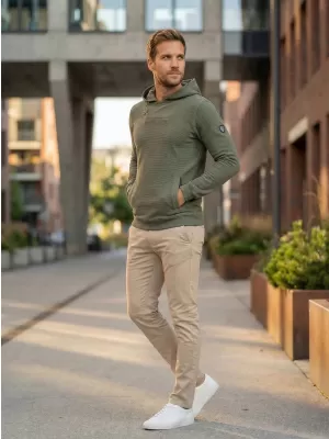 Muški sweatshirt KIXMI ORICK ZELENA