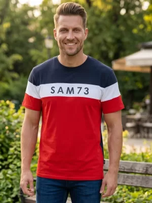 Muška majica kratkih rukava SAM 73 KAVIX MT 815 CRVENA