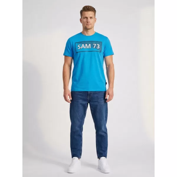 Muška majica kratkih rukava SAM 73 FENRI MT 814 SVIJETLOPLAVA 