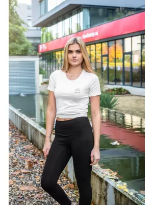 Ženska skraćena majica ALTISPORT BYB/ALW056BY042 BIJELA
