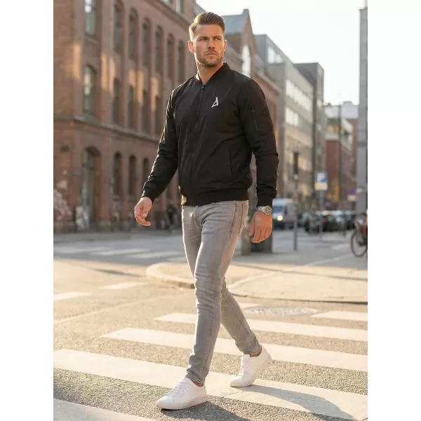  Muška bomber jakna ALTISPORT BYB/ALM002BY045 CRNO I BIJELO 