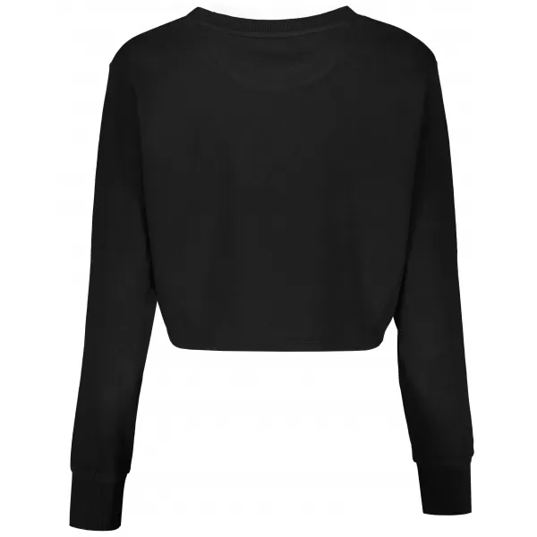  Ženski skraćeni top sweatshirt ALTISPORT BYB/ALW056BY131 CRNO RUŽIČASTA 