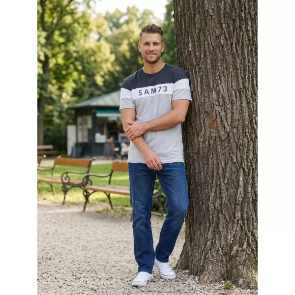  Muška majica kratkih rukava SAM 73 KAVIX MT 815 SVIJETLOSIVA 