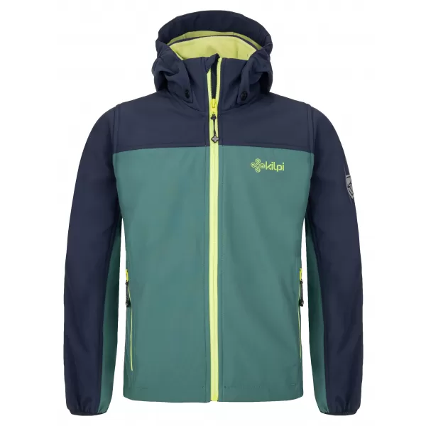  Dječja softshell jakna KILPI RAVIO-JB SJ0105KI TAMNO ZELENA 