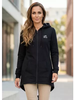 Ženska produžena majica ALTISPORT BYB/ALW056BY148 CRNO I BIJELO