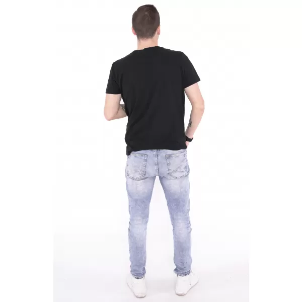  Muška majica kratkih rukava KIXMI ORLANDO CRNO 