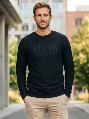 Muški sweatshirt KIXMI ODEN CRNO