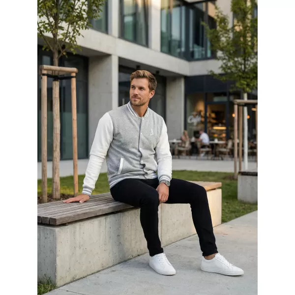  Muški sweatshirt ALTISPORT BYB/ALM002BB004 SVIJETLO SIVI ODSJAJI 
