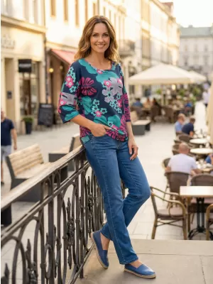 Ženski sweatshirt KIXMI ORCHID TAMNO PLAVA