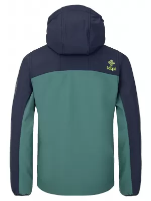 Dječja softshell jakna KILPI RAVIO-JB SJ0105KI TAMNO ZELENA