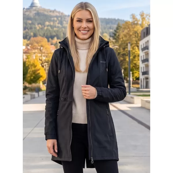  Ženski softshell kaput KIXMI ORLENA CRNO 