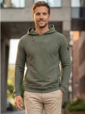 Muški sweatshirt KIXMI ORICK ZELENA