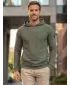 Muški sweatshirt KIXMI ORICK ZELENA