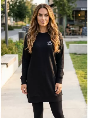 Ženski sweatshirt ALTISPORT CYGNA LSWX343 CRNO
