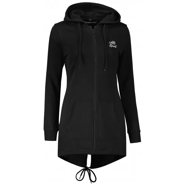  Ženska produžena majica ALTISPORT BYB/ALW056BY148 CRNO I BIJELO 