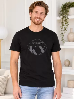 Muška majica kratkih rukava KIXMI OCTAVIO CRNO