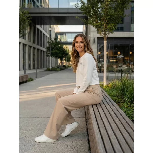  Ženski skraćeni top sweatshirt ALTISPORT BYB/ALW056BY131 BIJELA 