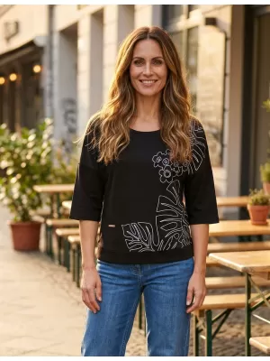 Ženski sweatshirt KIXMI ORCHID CRNO