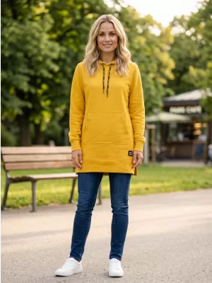 Ženski sweatshirt SAM 73 ENNA WM 768 TAMNI OKER