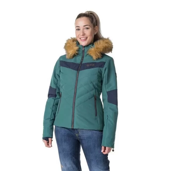  Ženska skijaška jakna KILPI ALISIA-W SL0111KI TAMNO ZELENA 