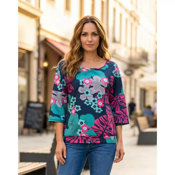  Ženski sweatshirt KIXMI ORCHID TAMNO PLAVA 