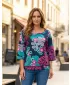 Ženski sweatshirt KIXMI ORCHID TAMNO PLAVA