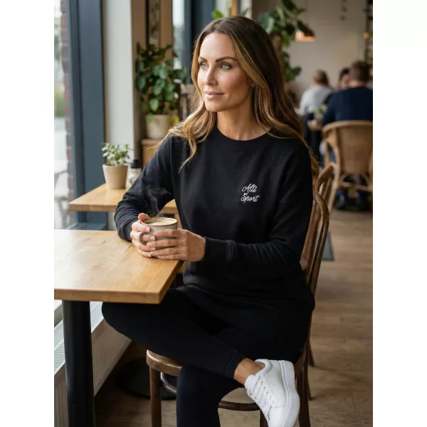  Ženski sweatshirt ALTISPORT CYGNA LSWX343 CRNO 