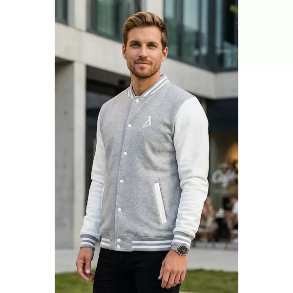  Muški sweatshirt ALTISPORT BYB/ALM002BB004 SVIJETLO SIVI ODSJAJI 