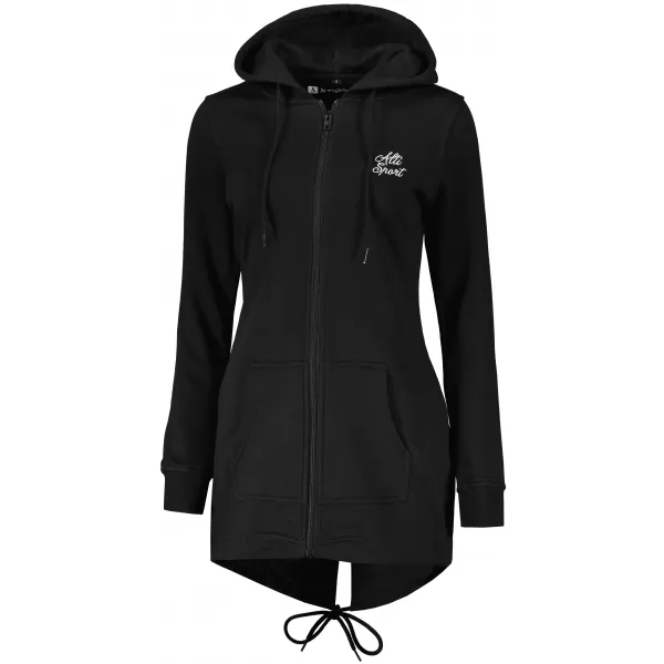  Ženska produžena majica ALTISPORT BYB/ALW056BY148 CRNO I BIJELO 