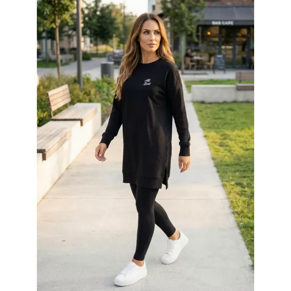  Ženski sweatshirt ALTISPORT CYGNA LSWX343 CRNO 