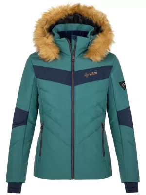 Ženska skijaška jakna KILPI ALISIA-W SL0111KI TAMNO ZELENA