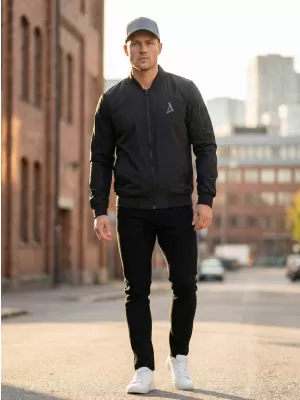 Muška bomber jakna ALTISPORT BYB/ALM002BY045 CRNO I SREBRNO