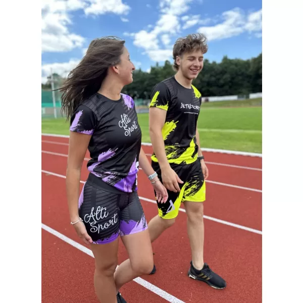  Ženske kratke premium tajice ALTISPORT SWE/ALW01S03 LJUBIČASTA 