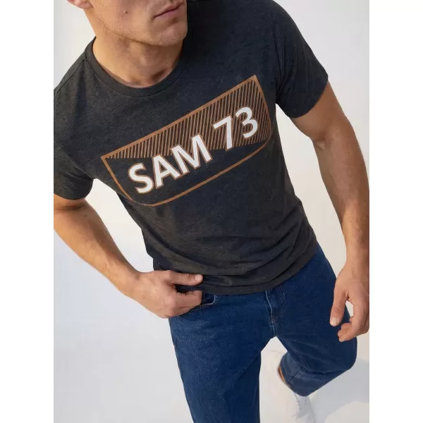  Muška majica kratkih rukava SAM 73 FENRI MT 814 CRNA 