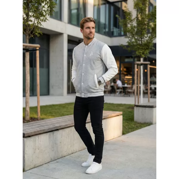  Muški sweatshirt ALTISPORT BYB/ALM002BB004 SVIJETLO SIVI ODSJAJI 