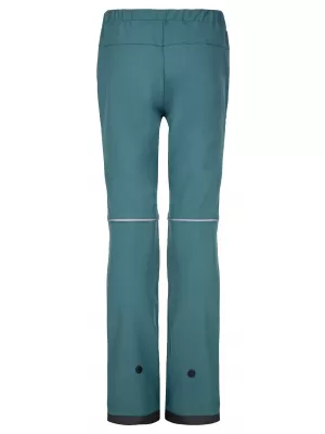 Dječje softshell hlače KILPI RIZO-J SJ0405KI TAMNO ZELENA