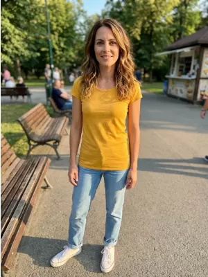 Ženska majica kratkih rukava ALTISPORT ZOLIA LSKX384 ŽUTA BOJA