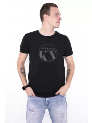 Muška majica kratkih rukava KIXMI OCTAVIO CRNO