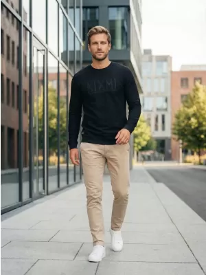 Muški sweatshirt KIXMI ODEN CRNO