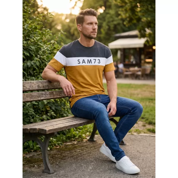  Muška majica kratkih rukava SAM 73 KAVIX MT 815 SVIJETLOSMEĐA 