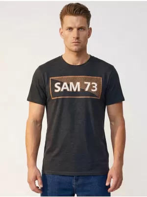Muška majica kratkih rukava SAM 73 FENRI MT 814 CRNA