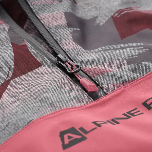  Jakna ALPINE PRO GIBBO KJCY250 BURGUNDIJSKI 