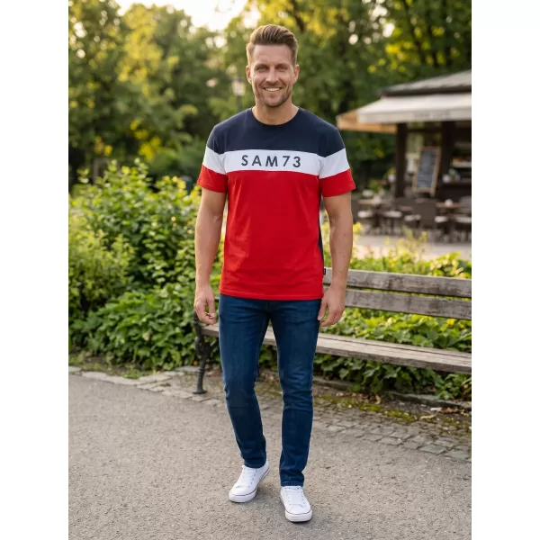  Muška majica kratkih rukava SAM 73 KAVIX MT 815 CRVENA 