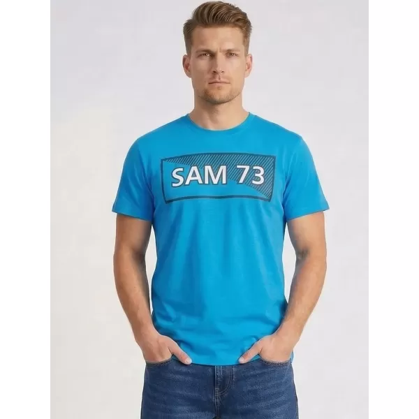  Muška majica kratkih rukava SAM 73 FENRI MT 814 SVIJETLOPLAVA 